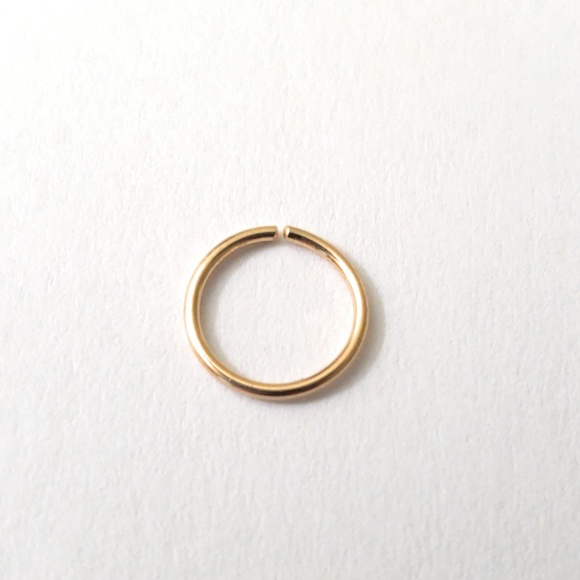 COPY - 14K Gold Filled Nose Hoop/Ring 22 gauge - Picture 2 of 2